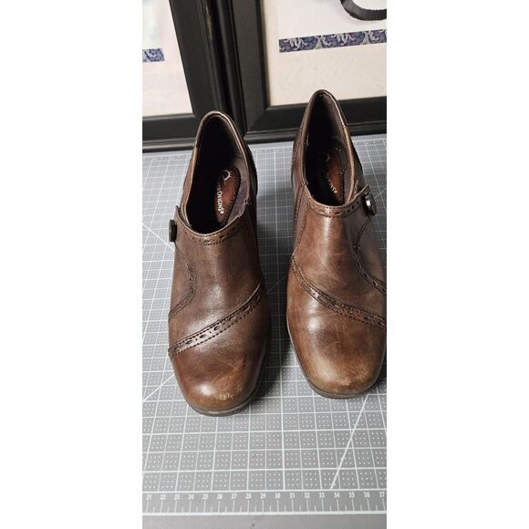 Earth Origins Shoes - Earth Origins MARLA 2 Heeled Loafers Womens Size‎ 9M Brown Leather